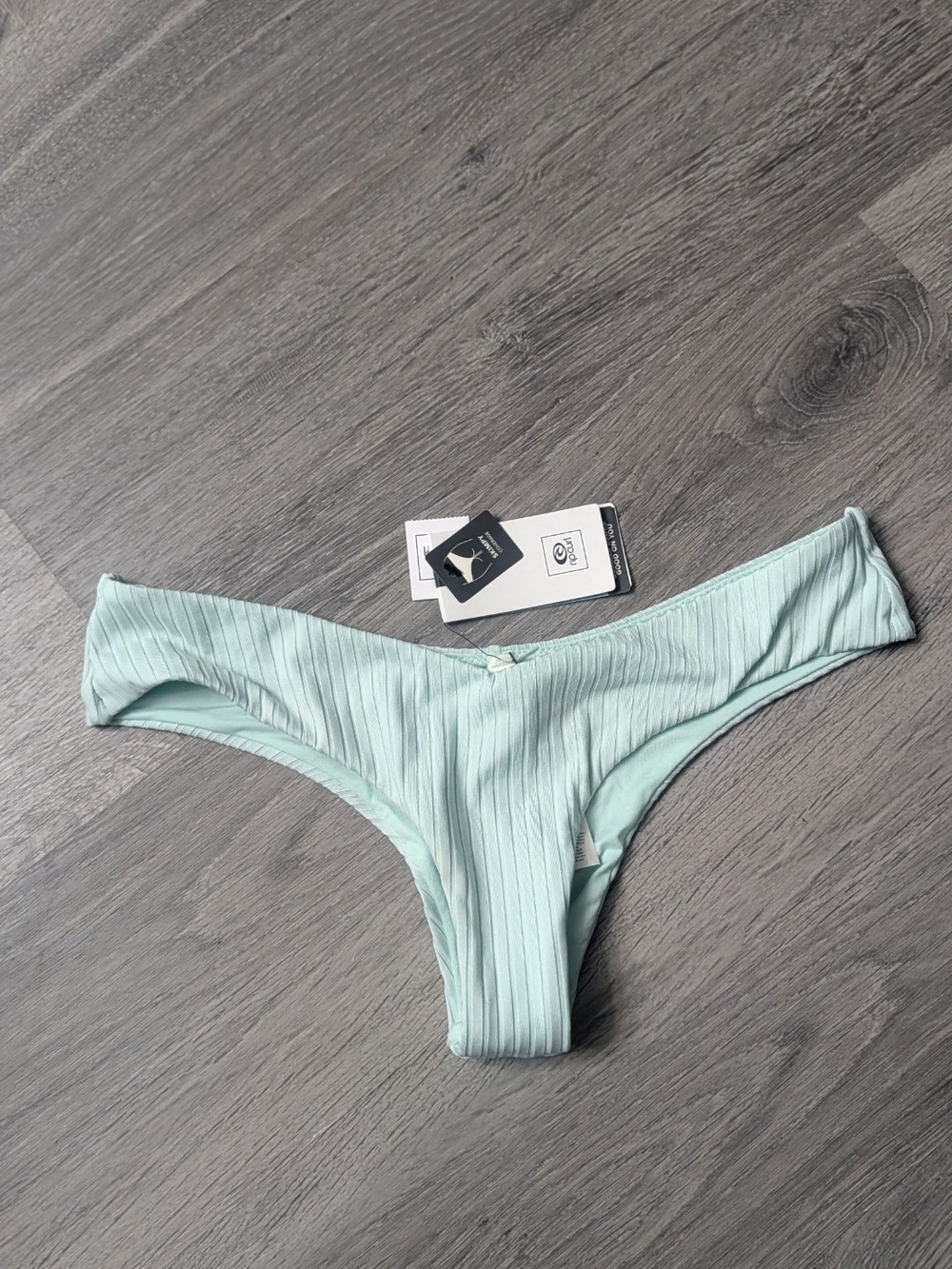 Rip Curl Mint Ribbed Bikini Bottom Skimpy Hipster